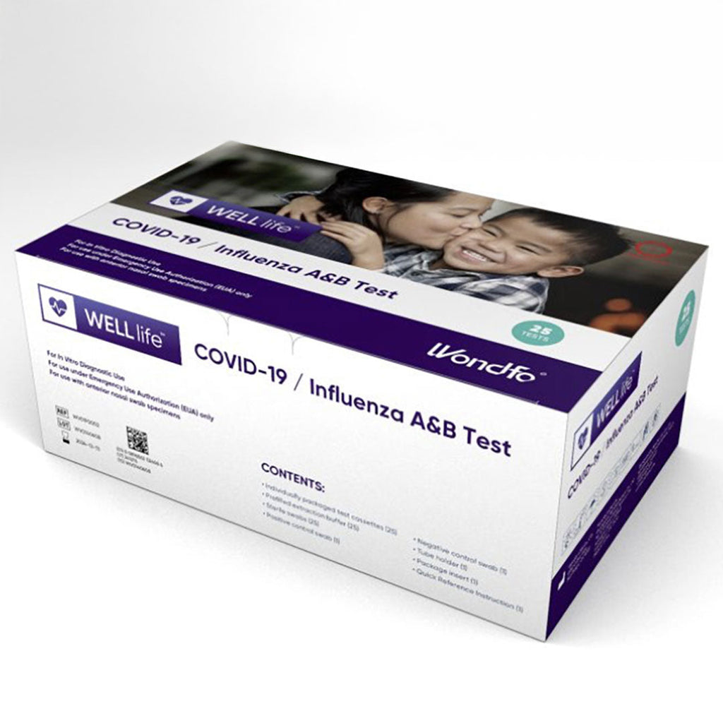 WELLlife SARS-CoV-2 Flu A+B Rapid Antigen Test 25 Tests