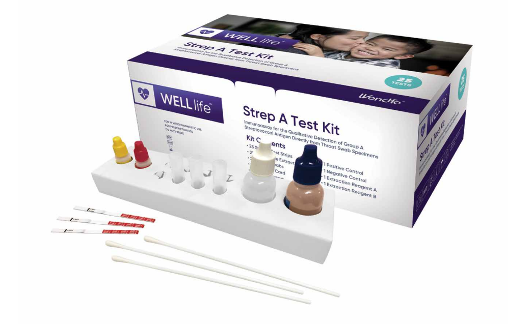 WELLlife Strep A Strip Rapid Test 25 Tests